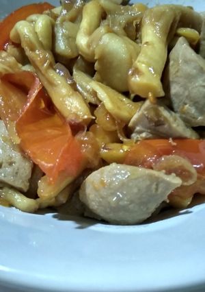 Foto resep Jamur bakso saos tiram