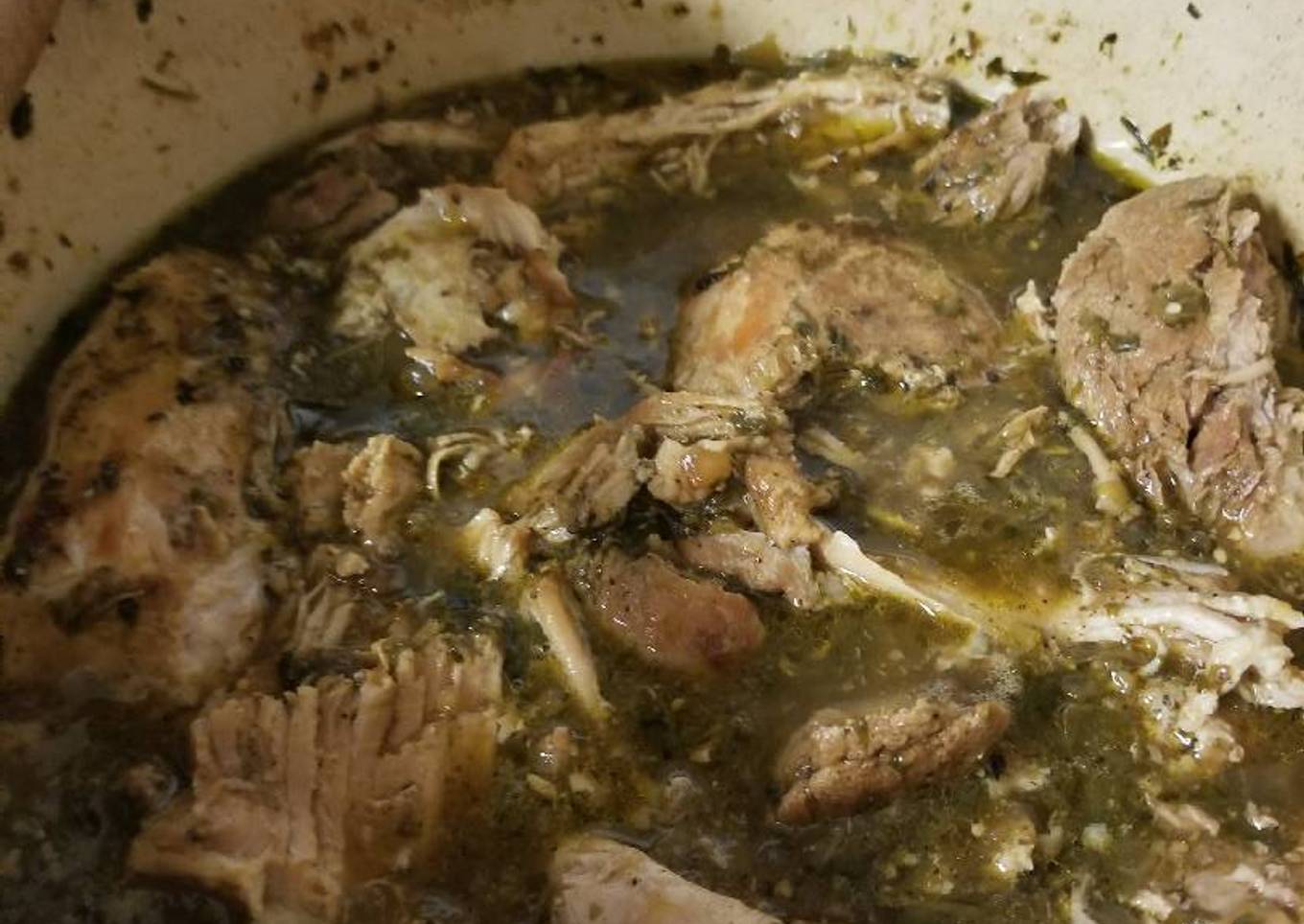 Chile Verde style pork roast