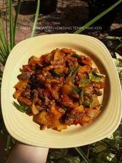 Foto resep Krengsengan ati kentang tempe