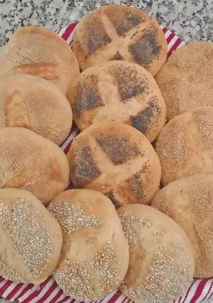 صورة لوصفة خبز المخابز عندك في الدار 🍞