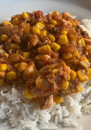 Chili con pescado - gyors chilis halragu recept fotója