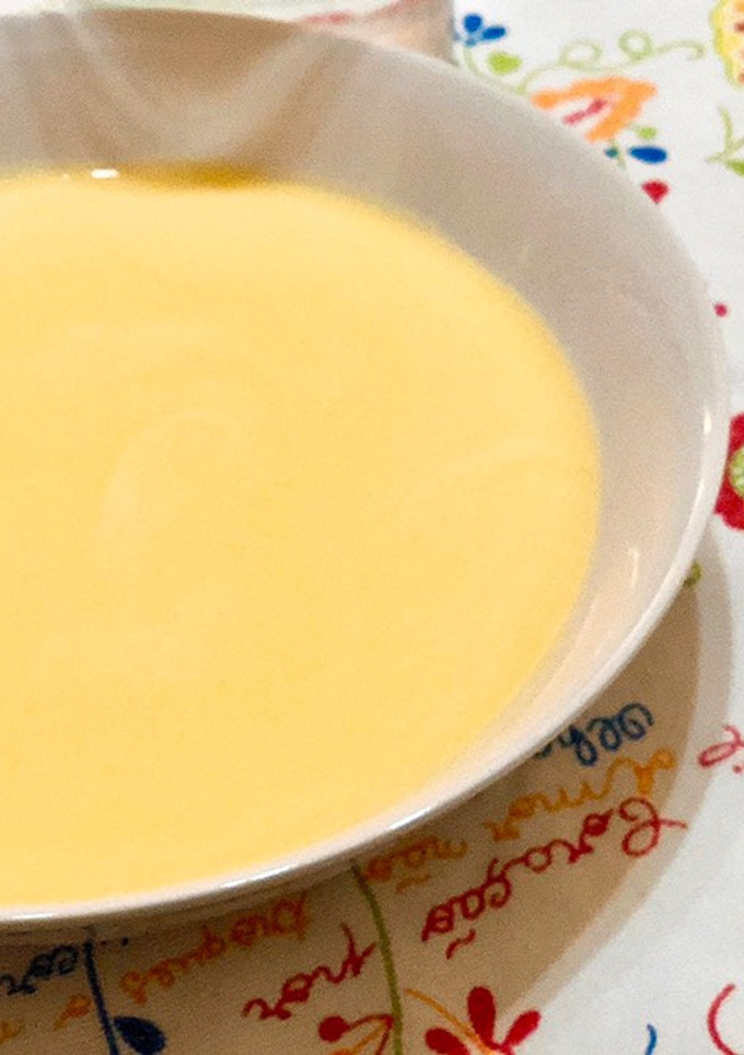 Una foto de Crema de calabaza sin patata súper básica y rica Thermomix