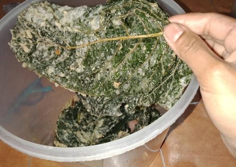 Keripik /peyek bayam simple