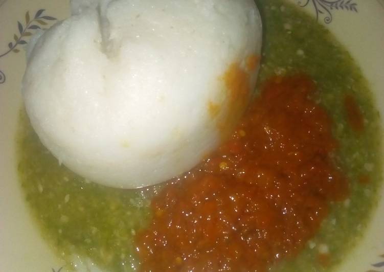 How to Prepare Homemade Tuwon shinkafa with stew and dry okro