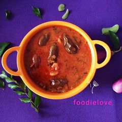 Shrimp with Brinjal curry A picture of Shrimp with Brinjal curry.