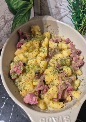Une photo de Poêlée de gésiers pomme de terre 🥔 champignons 🍄