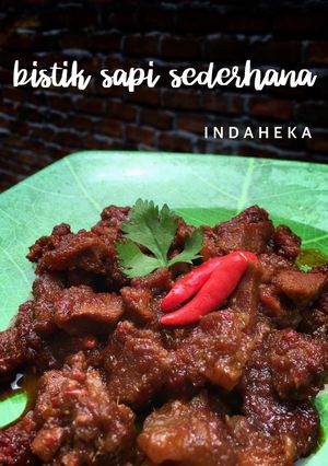 Foto resep Bistik Daging Sederhana #KitaBerbagi
