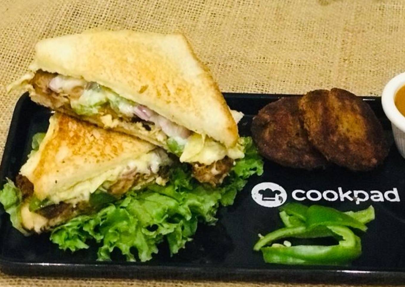 Shami Kabab Sandwich