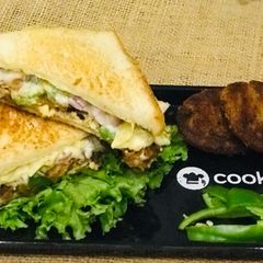 Shami Kabab Sandwich A picture of Shami Kabab Sandwich.