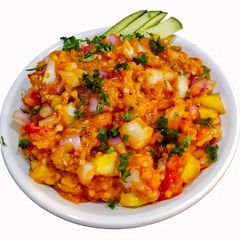 Baingan Bharta With Raw Mango A picture of Baingan Bharta With Raw Mango.