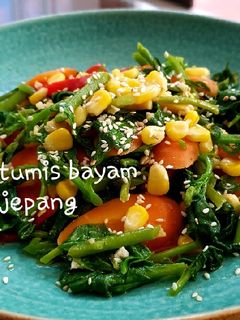Foto resep Tumis Bayam Jepang