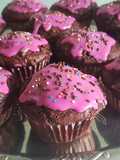 Muffins súper chocolatosos de remolacha y yogurt