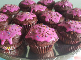 Muffins súper chocolatosos de remolacha y yogurt