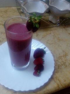 صورة لوصفة عصير الفراولة