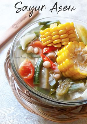 Foto resep SAYUR ASEM - Pakai Bumbu Iris, Cepet Tinggal Cemplung