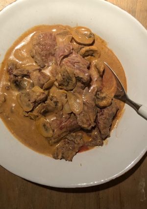 Une photo de Boeuf stroganoff 🇷🇺