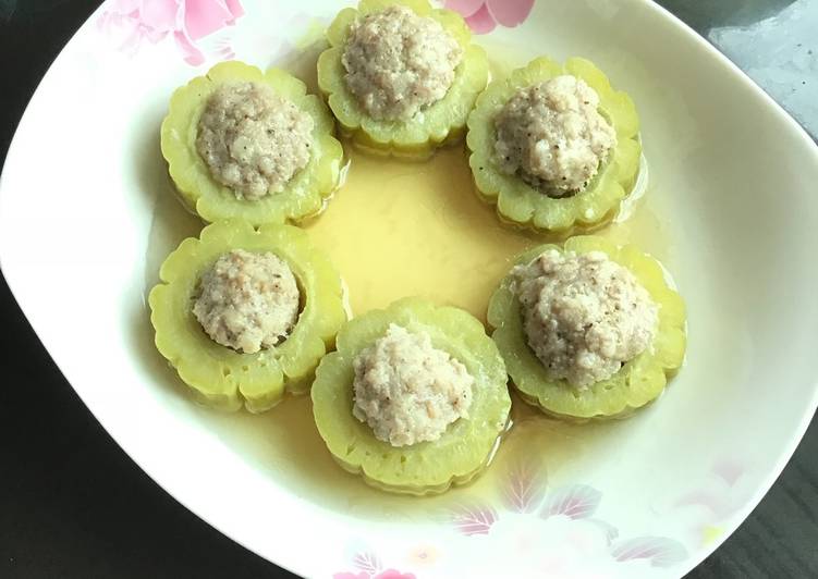 Resep Steamed pare isi daging (non halal) Anti Gagal