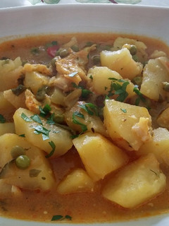 Una foto de Guiso de patatas con bacalao
