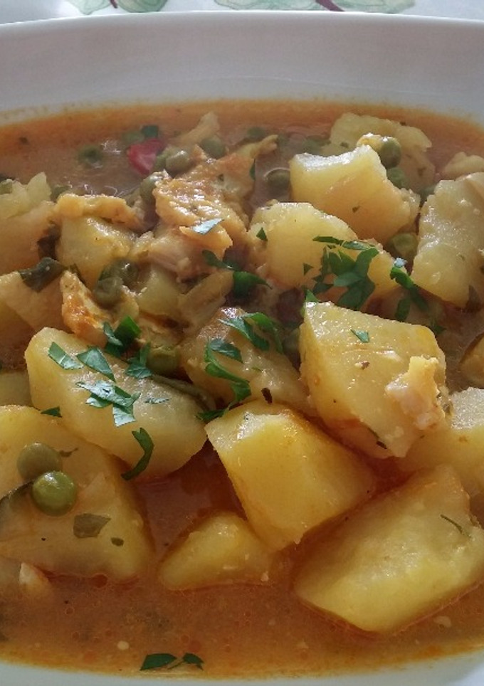 Una foto de Guiso de patatas con bacalao