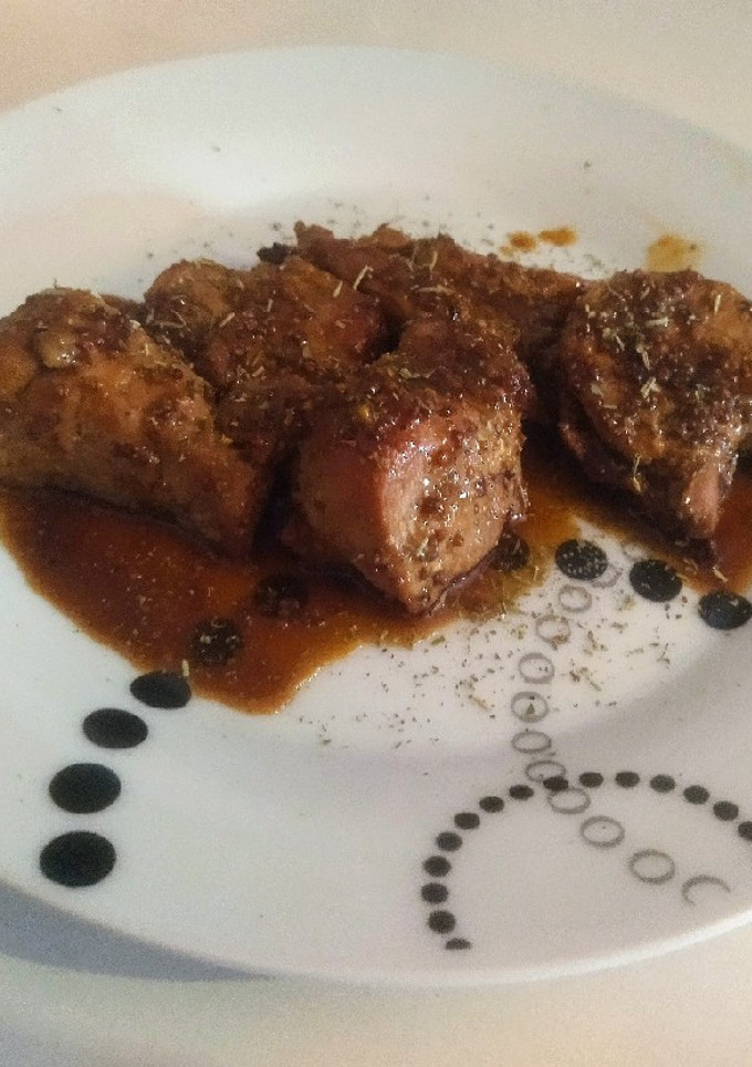 Una foto de Solomillo de cerdo en salsa