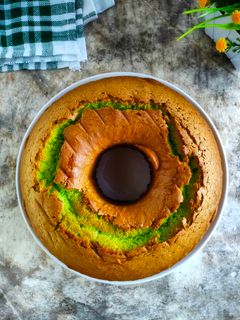 Foto resep Bolu Pandan Lembut 4 telur (All In One Method)