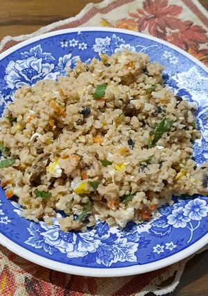 Una foto de Arroz con salsa de ostras (estilo chino) al wok