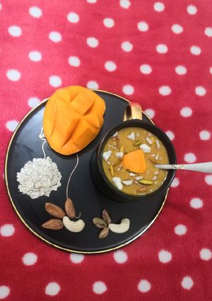 મેંગો ઓટસ ખીર (Mango oats kheer) (ખાંડ ફ્રી) (sugarfree) રેસીપી મુખ્ય ફોટો