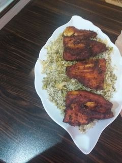 عکسی از دستور باقالی پلو با ماهی کبابی