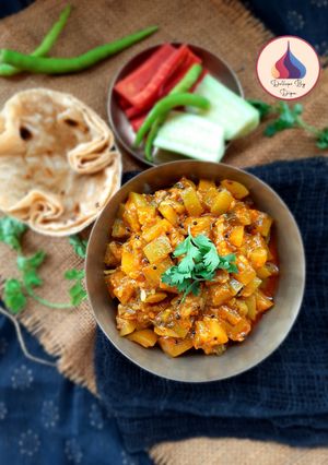 A picture of Bottle gourd Sabzi.