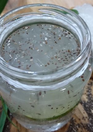 Hình của món Nha đam hạt chia.