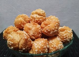 Foto resep Kue Ketawa Wijen / Onde Wijen (anti gagal)