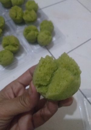Foto resep Apem mangkok tanpa tape rasa matcha