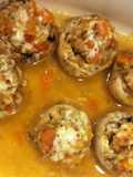 Champignons rellenos gratinados