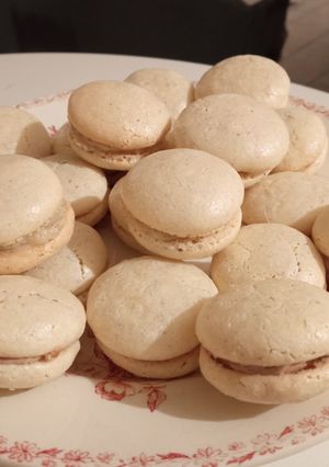 Une photo de Macaron a la vanille
