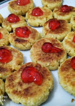 Foto resep Oat Cookies With Strawberry Jam