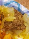 Bistec encebollado