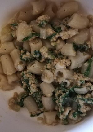 Foto resep (sup) Makaroni telur bayam mpasi 12+