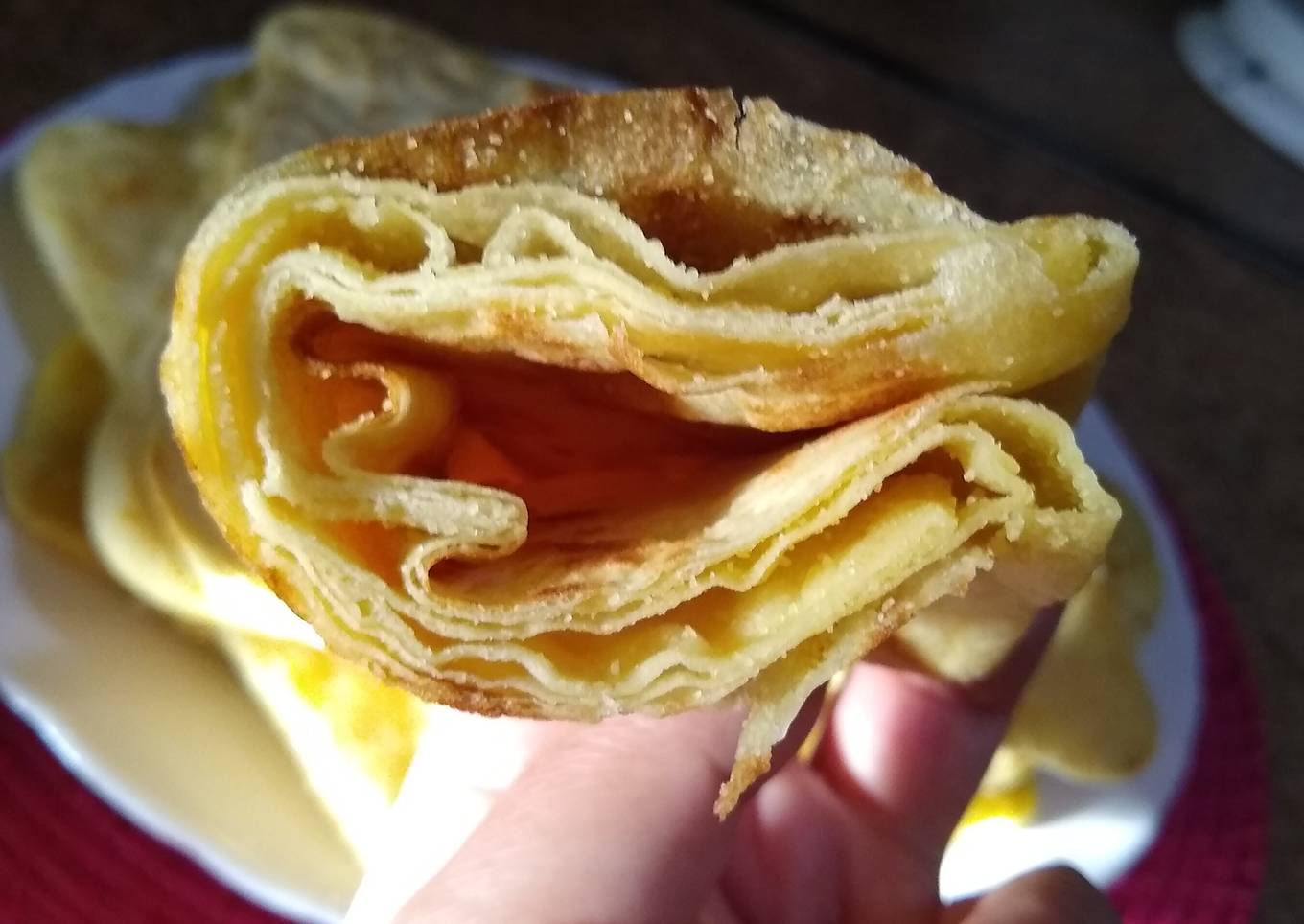 Crepes marroquíes o "msemen"