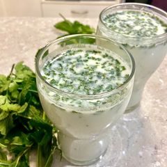 A picture of Isabgol buttermilk.