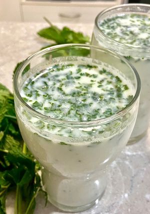 A picture of Isabgol buttermilk.