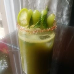 A picture of Green grape mojito.