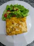 Escondidinho (escondidito) de batata dulce con pollo