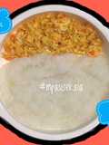MPASI 10, 11, 12 BULAN (wortel tahu telur ayam kampung bubur beras putih)