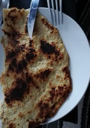 Φωτογραφία της συνταγής Κρέπα βρώμης αλμυρή και γλυκιά