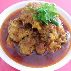 A picture of Spicy chicken curry.