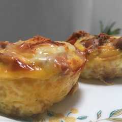 รูปของ Quiche in a cup Sausages & Tuna
