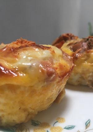 Foto resep Quiche in a cup Sausages & Tuna
