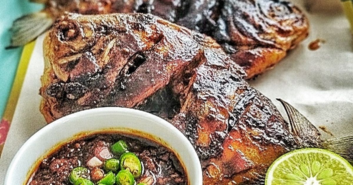 Ikan Bawal Bakar bumbu kecap