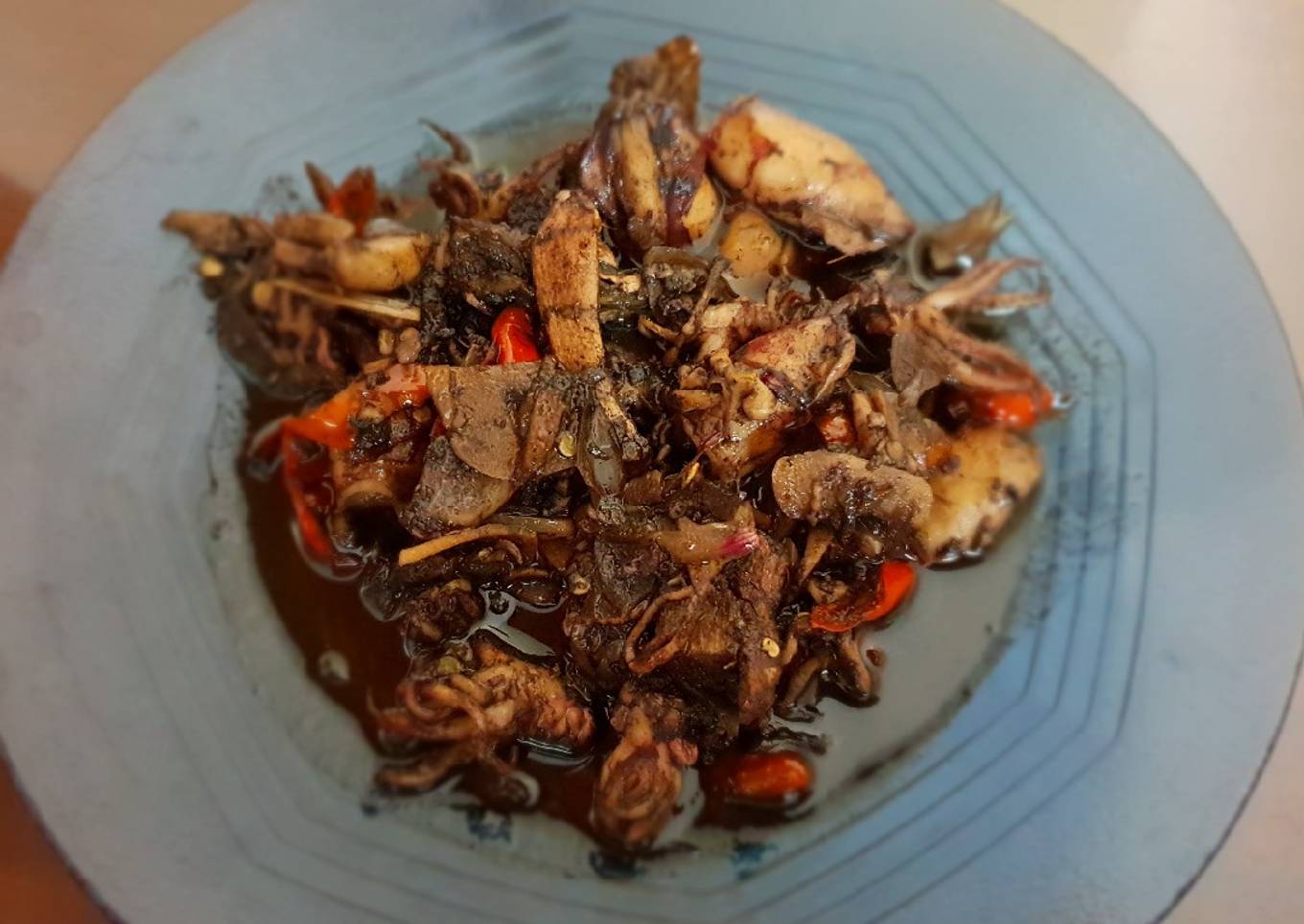 Pewarna cumi hitam rebus