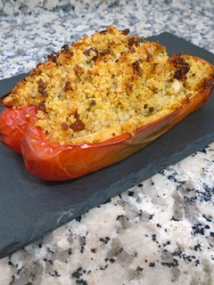 Una foto de Pimientos rellenos de cuscús